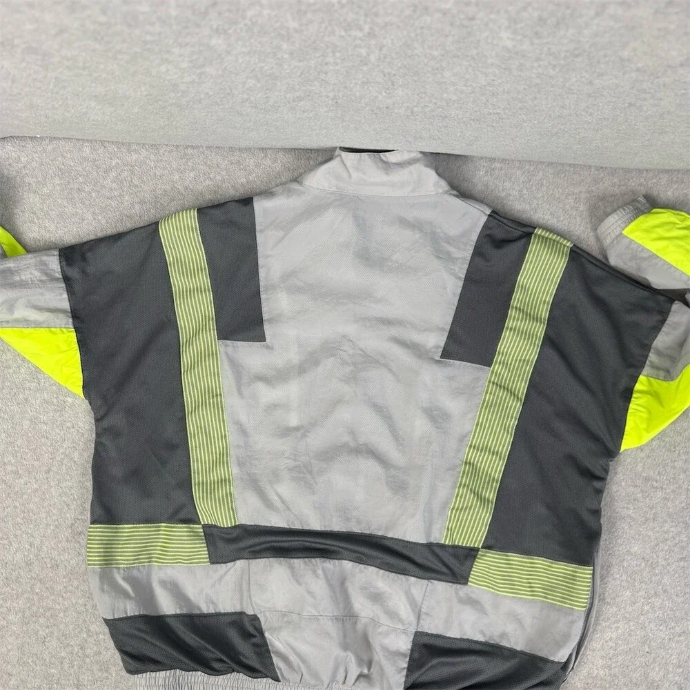 Nike x CLOT Track Jacket Mens M Gray Reflective Full Zip Windbreaker - Picture 15 of 16